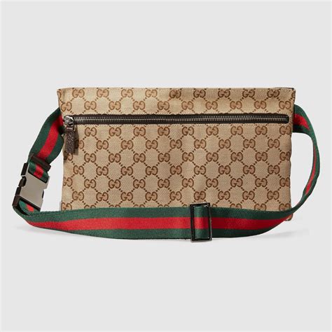 gucci bauchtasche rot|Gucci leather shoulder bag.